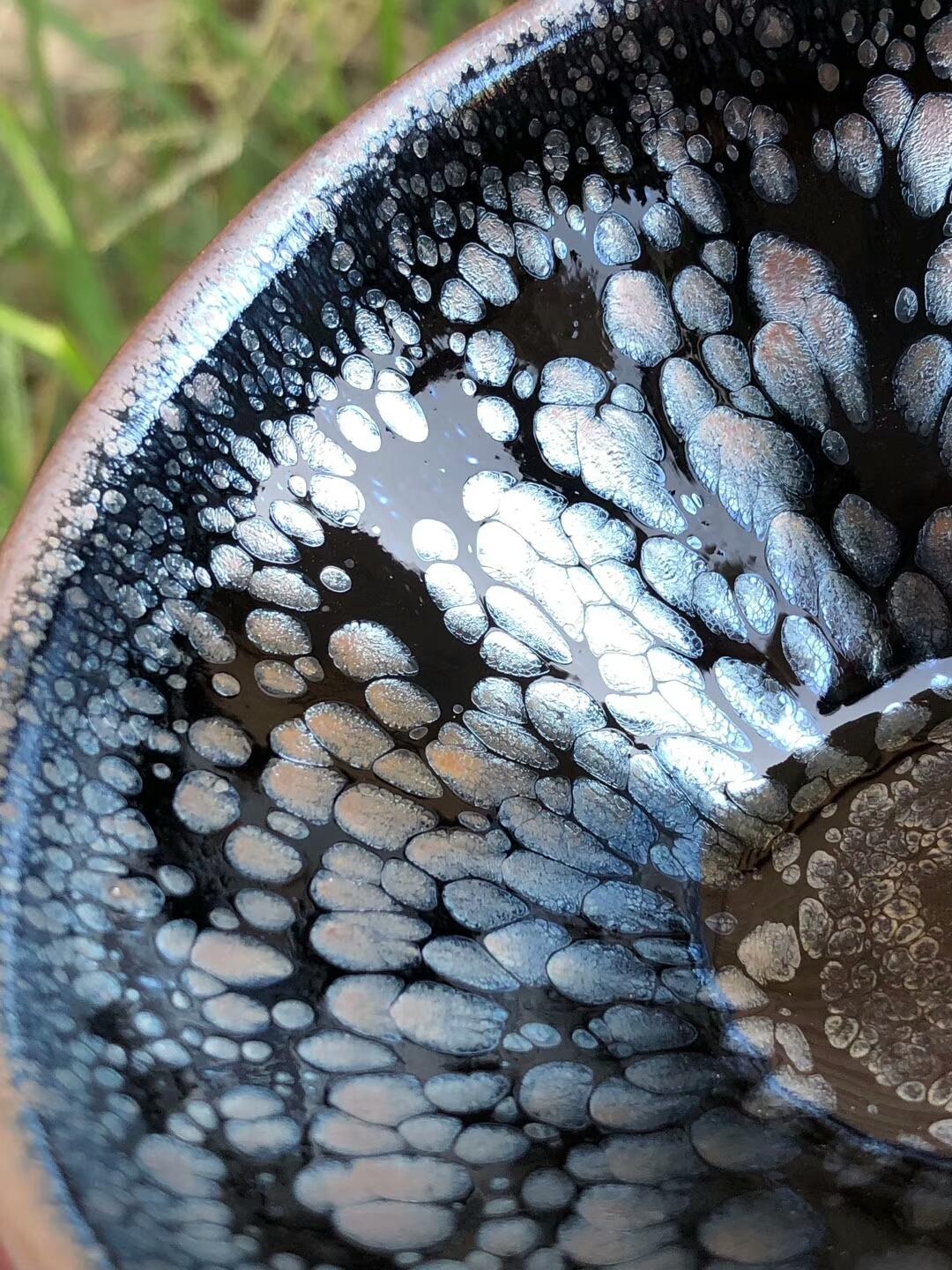 李盞工坊 首選品牌 助理工藝美術(shù)師 李昌海老師 新品（黑玫瑰 鷓鴣斑） 口徑：9高：6