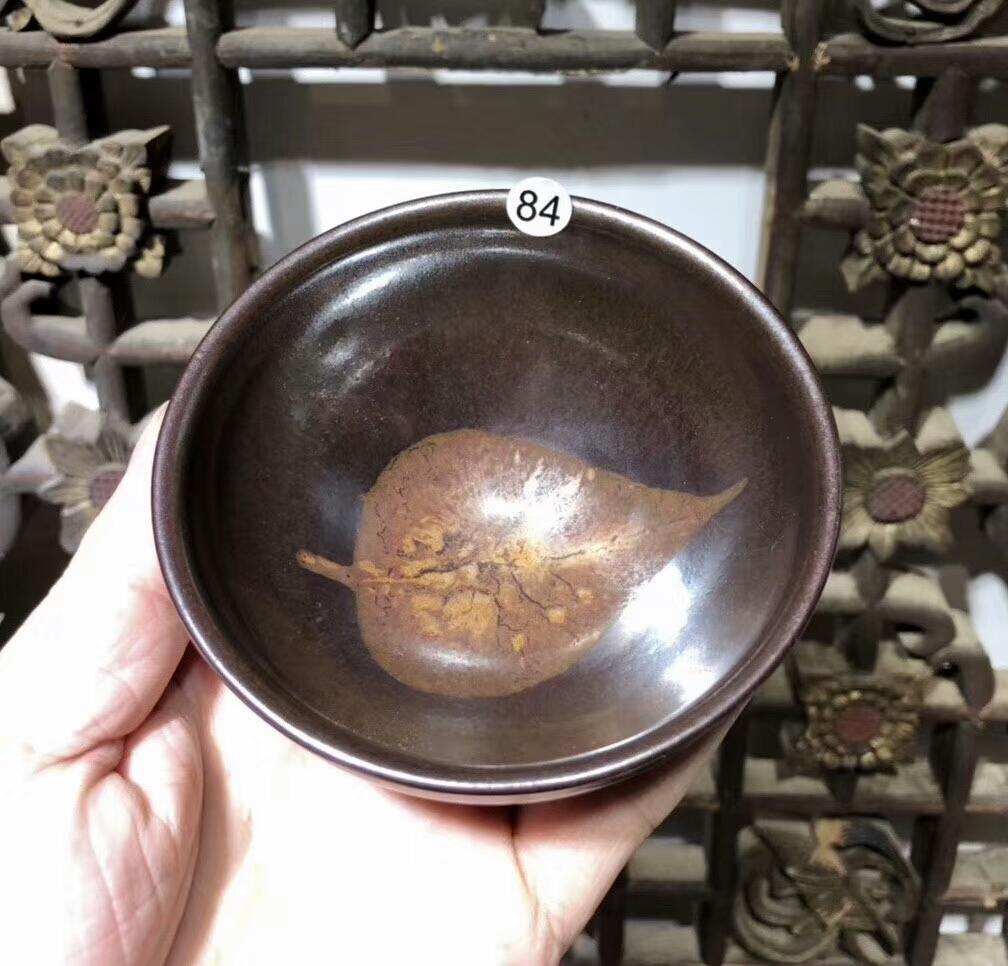 建盞大師 國家級傳承人 孫建興老師代表作品之一 柿紅木葉建盞，新品到貨