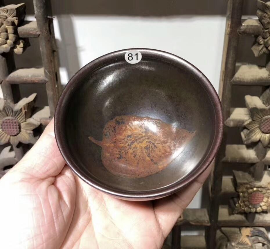 建盞大師 國家級傳承人 孫建興老師代表作品之一 柿紅木葉建盞，新品到貨