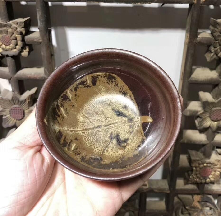 建盞大師 國家級傳承人 孫建興老師代表作品之一 柿紅木葉建盞，新品到貨