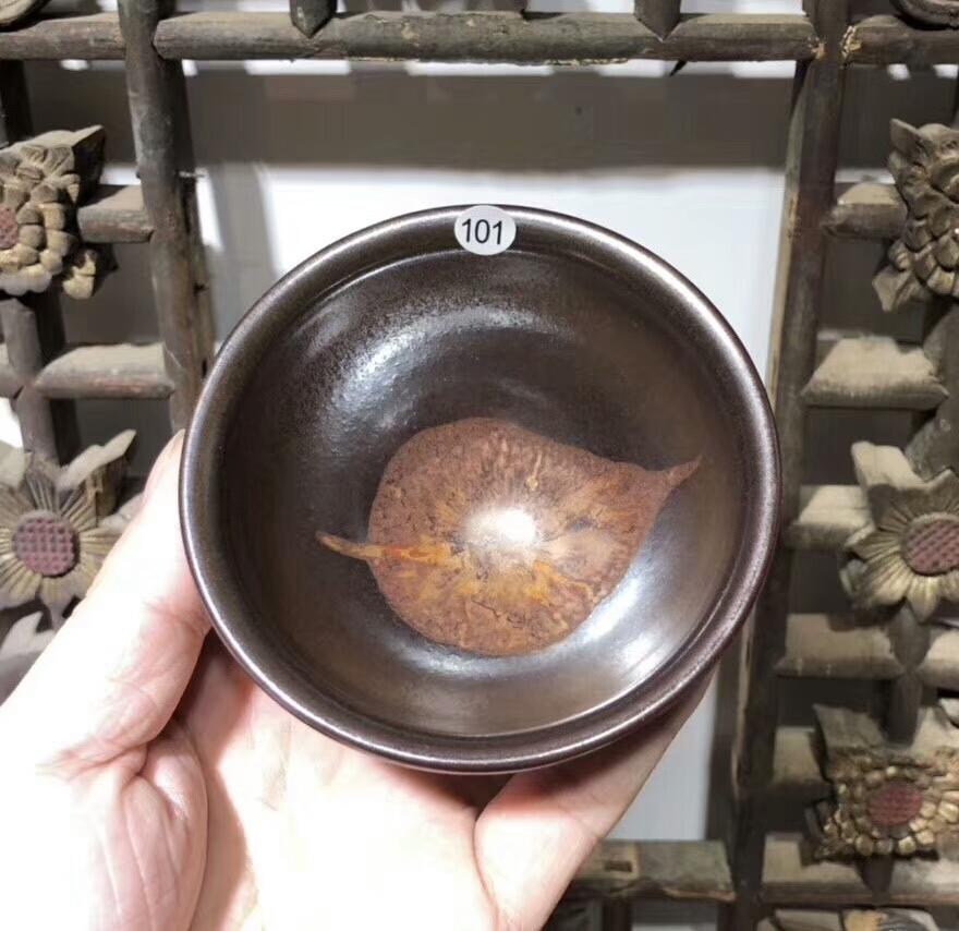 建盞大師 國家級傳承人 孫建興老師代表作品之一 柿紅木葉建盞，新品到貨