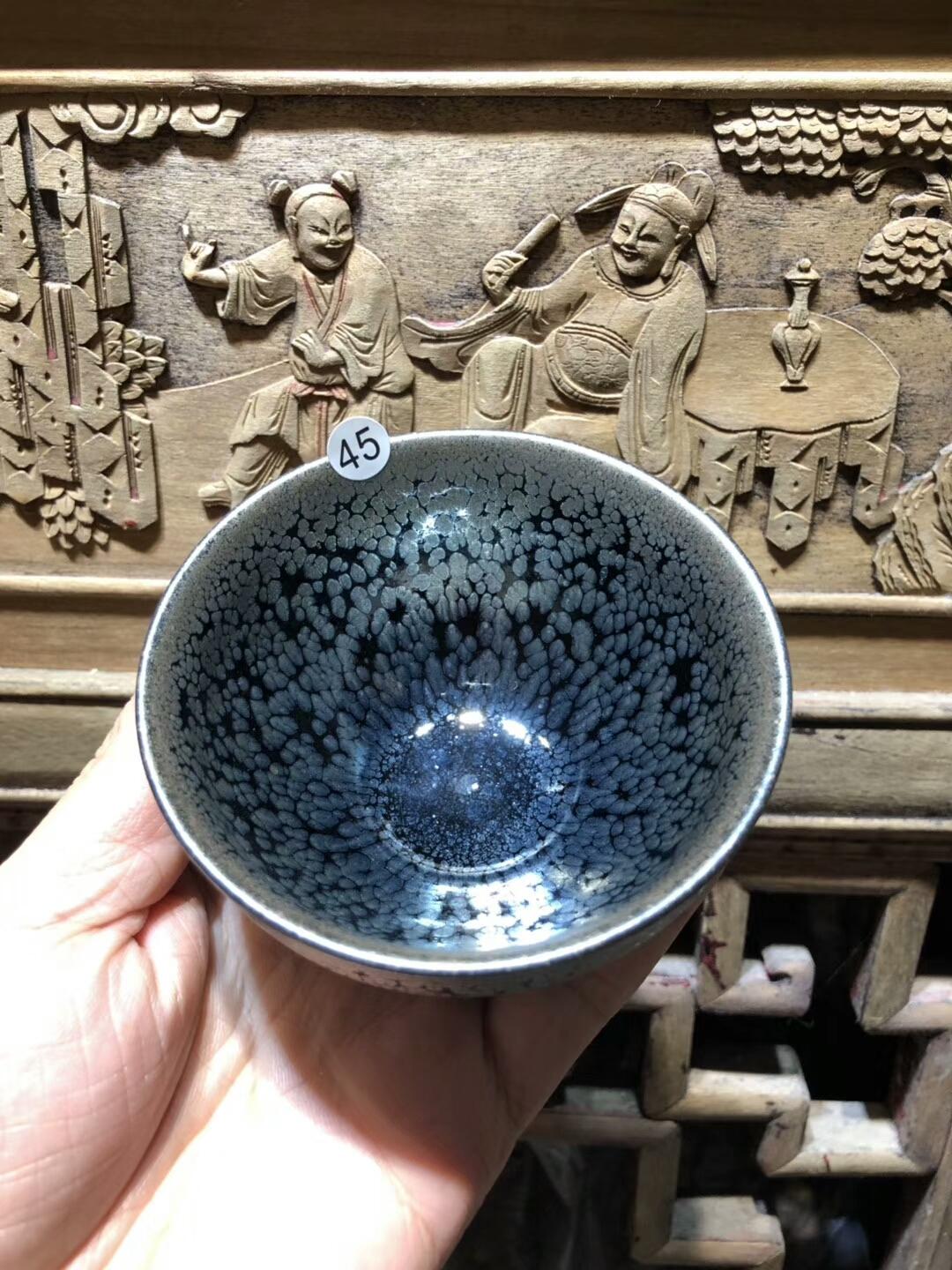 蔡炳盛老師省級工藝師  新品 傳統(tǒng)油滴束口型 口徑：9/6