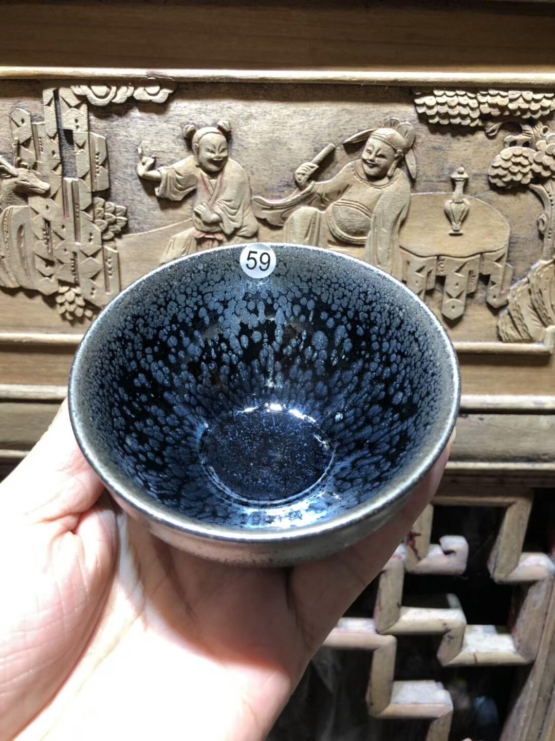 蔡炳盛老師省級工藝師  新品 傳統(tǒng)油滴束口型 口徑：9/6