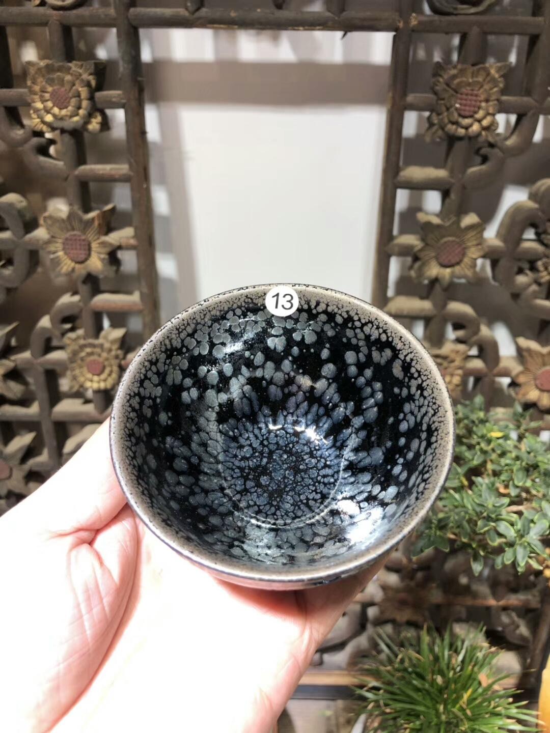 蔡炳盛老師省級工藝師  新品 傳統(tǒng)油滴束口型 口徑：9/6