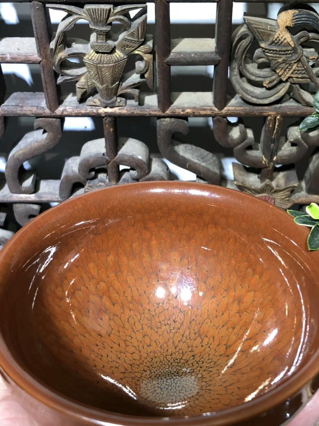 極品-紅鷓鴣斑 大束口 口徑：12高：7 陳大鵬老師 早期作品