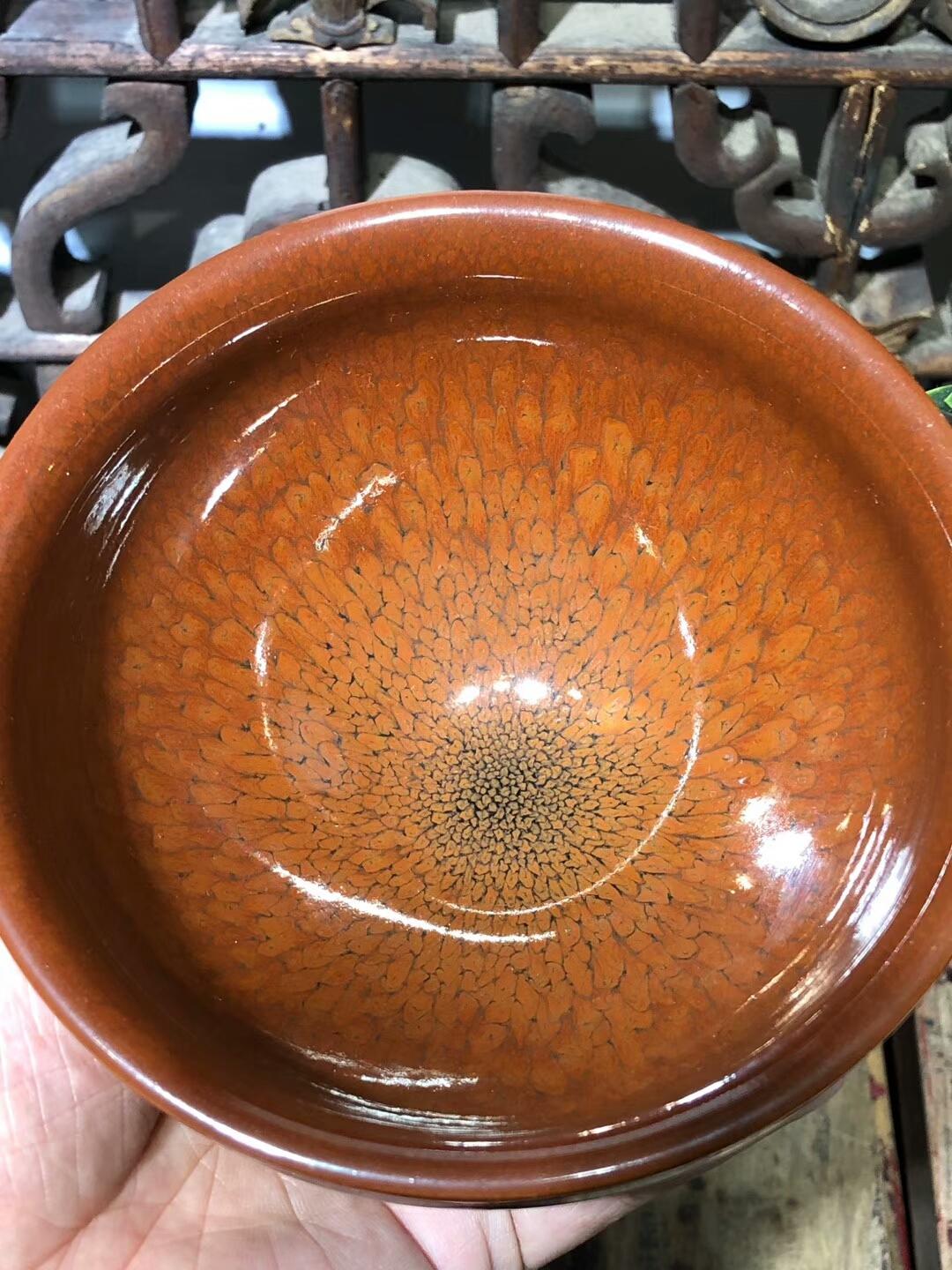 極品-紅鷓鴣斑 大束口 口徑：12高：7 陳大鵬老師 早期作品