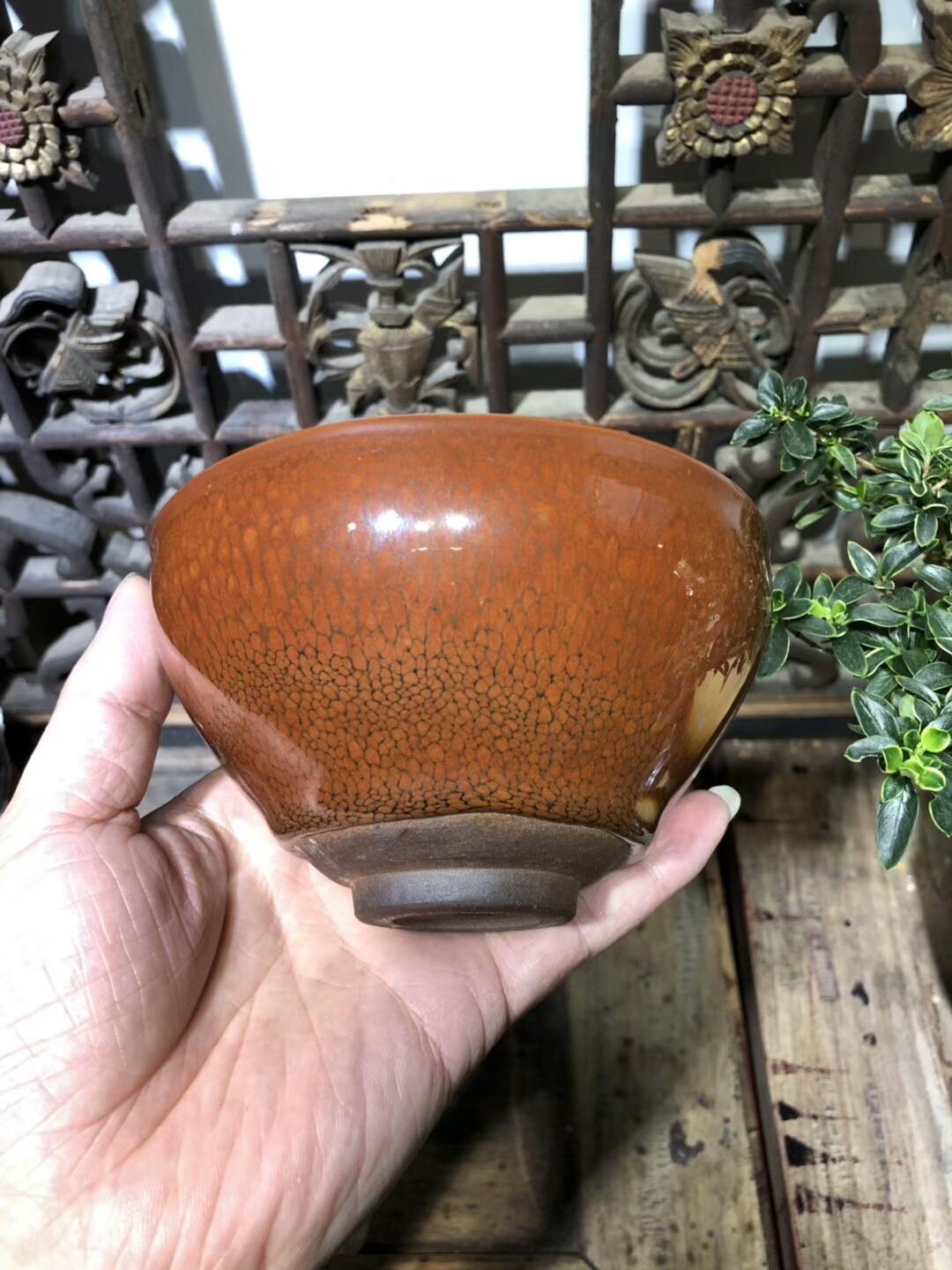 極品-紅鷓鴣斑 大束口 口徑：12高：7 陳大鵬老師 早期作品