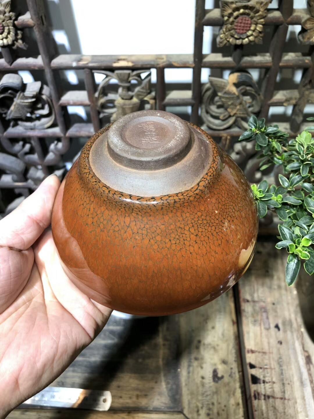 極品-紅鷓鴣斑 大束口 口徑：12高：7 陳大鵬老師 早期作品